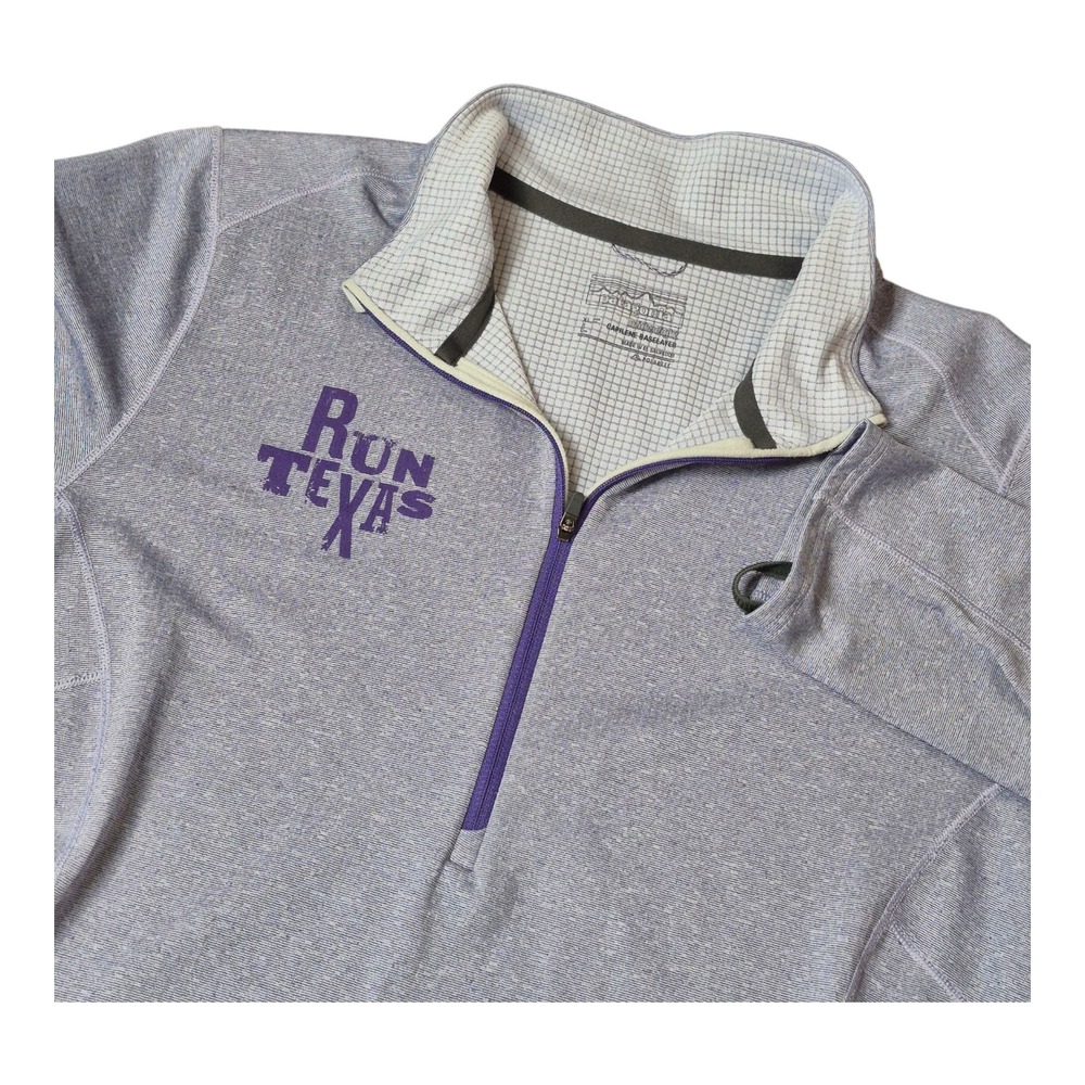 Patagonia Capilene Base Layer 1/4 Quarter Zip‎ Pullover RUN TEXAS Women's L